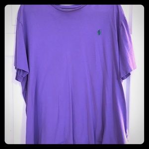Polo purple cotton t-shirt XXL.